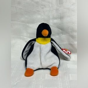 Ty Waddle the penguin NWT rare 1995 the beanies baby collection retired